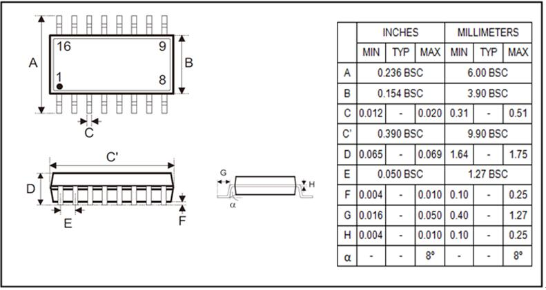 YF55ED外形圖與封裝尺寸
