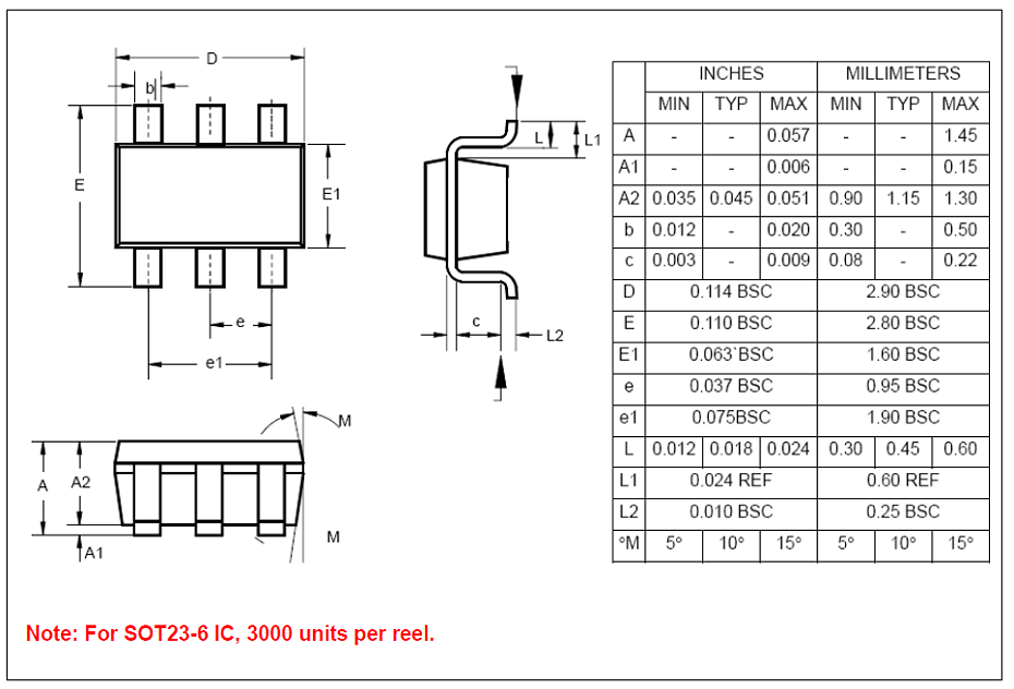 九齊NY8A051C單片機6引腳封裝圖